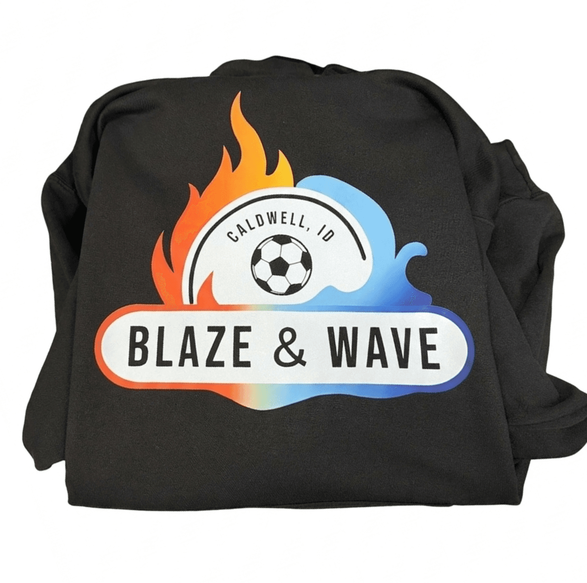 Finished Blaze and Wave sweatshirt example